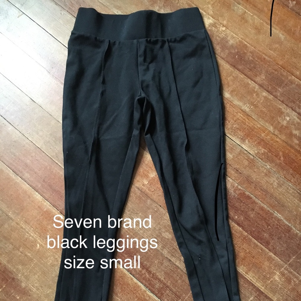 Seven brand black dress leggings size small